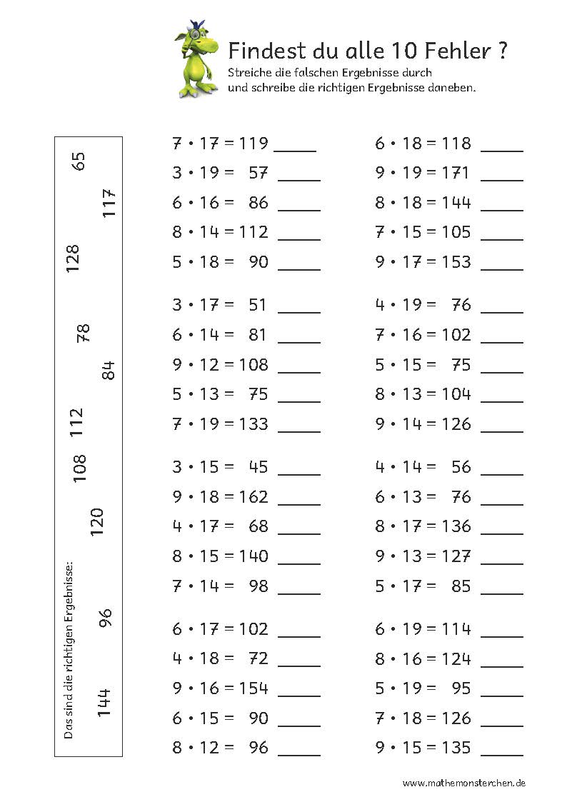 Mathemonsterchen - Multiplikation Und Division